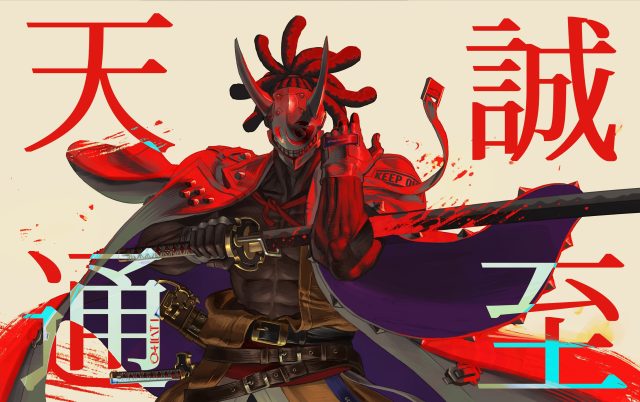 暗黑战士4K壁纸：肌肉腹肌斗篷武器